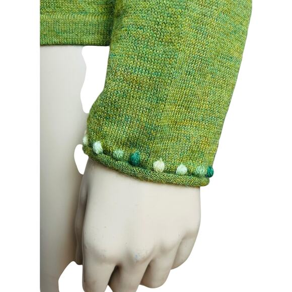 100% Baby Alpaca Made in Peru V-Neckline Sweater Long Sleeves Size Small - Picture 8 of 10